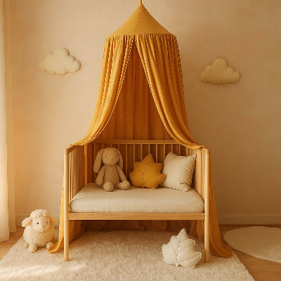 ciel-de-lit-chambre-bébé-décoration