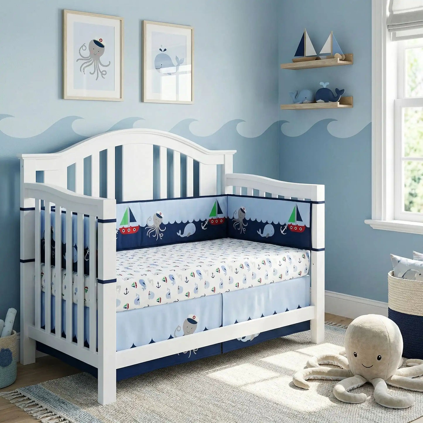 tour-de-lit-bébé-garçon-bleu-hypoallergène-accessoire-sécurité