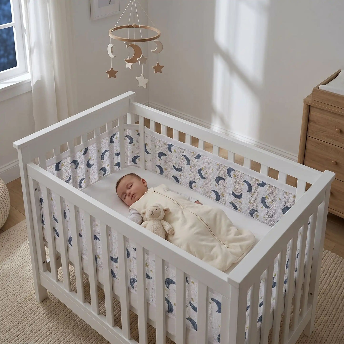 tour-de-lit-pare-choc-bébé-sommeil