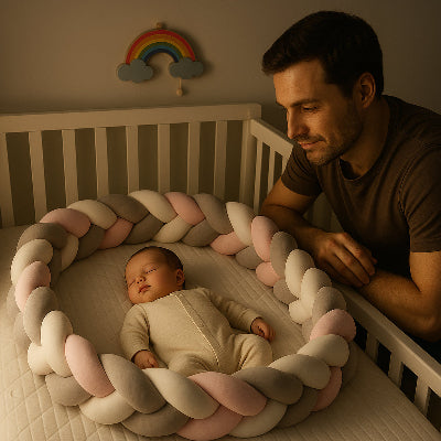 resse-de-lit-bebe-papa-soulager-securite-protection