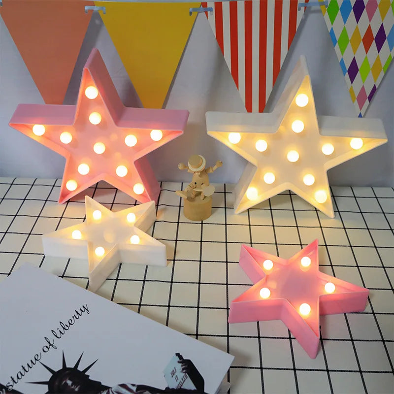 Veilleuse Étoile - Couleurs chaudes en LED