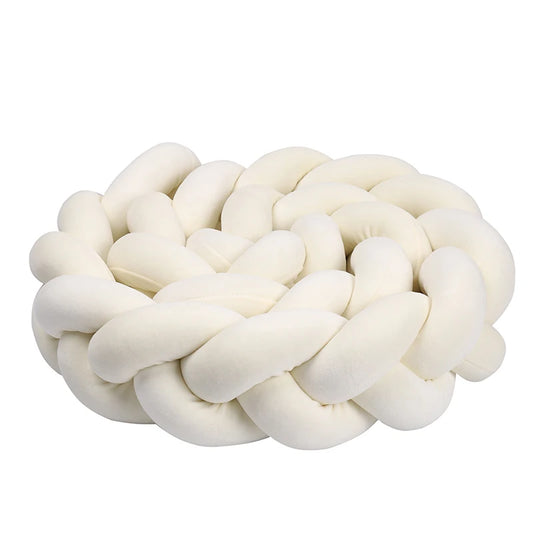 Tresse de lit bébé - Modèle 2 brins blanc