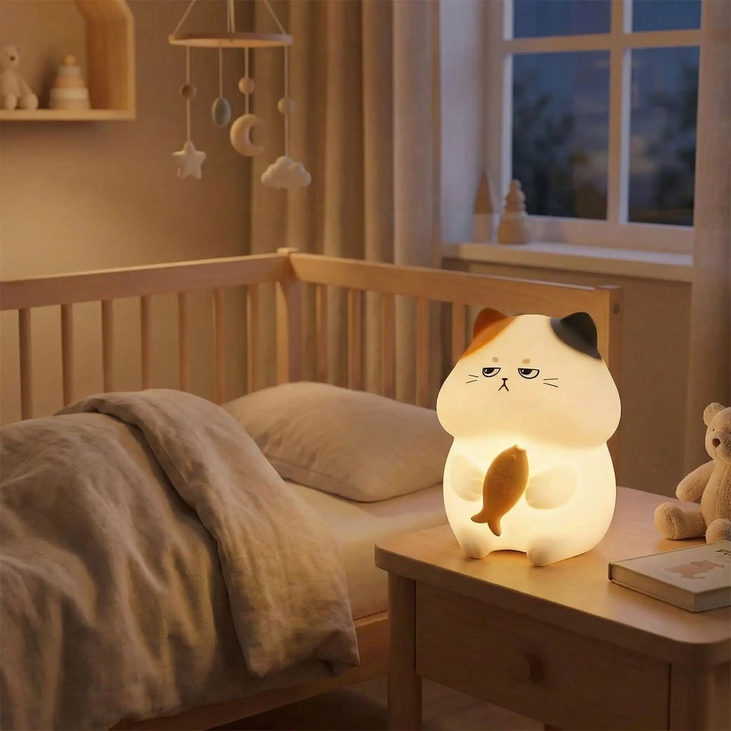 BEBE VEILLEUSE - Le petit chat gourmand