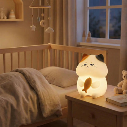 BEBE VEILLEUSE - Le petit chat gourmand