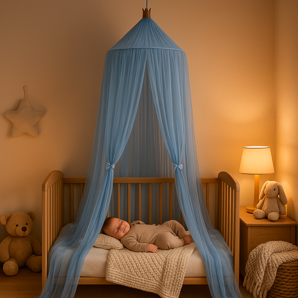 ciel-de-lit-bebe-sommeil-paisible-protection
