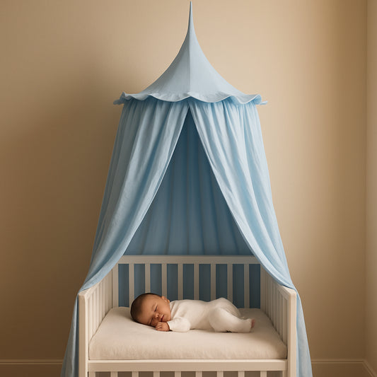 ciel-de-lit-bébé-nuit-paisibles-sieste-hypoallergénique