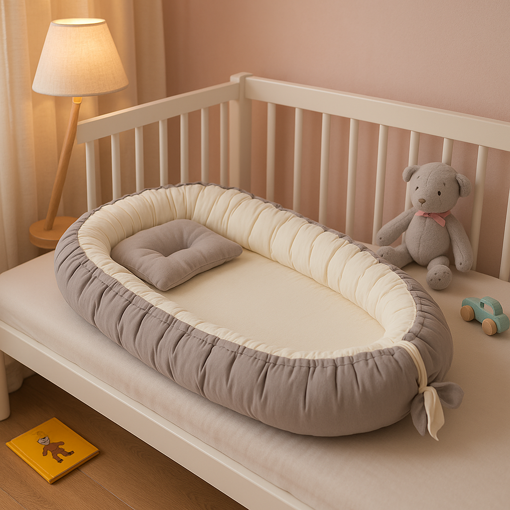 cocon-bébé-lit-à-barreaux-hypoallergénique