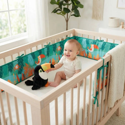 contour-de-lit-bébé-jouets-chambre-éveil-sensoriel-sécurité