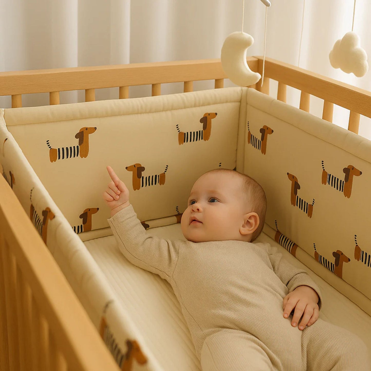 contour-de-lit-bébé-sécurité-motifs-chien
