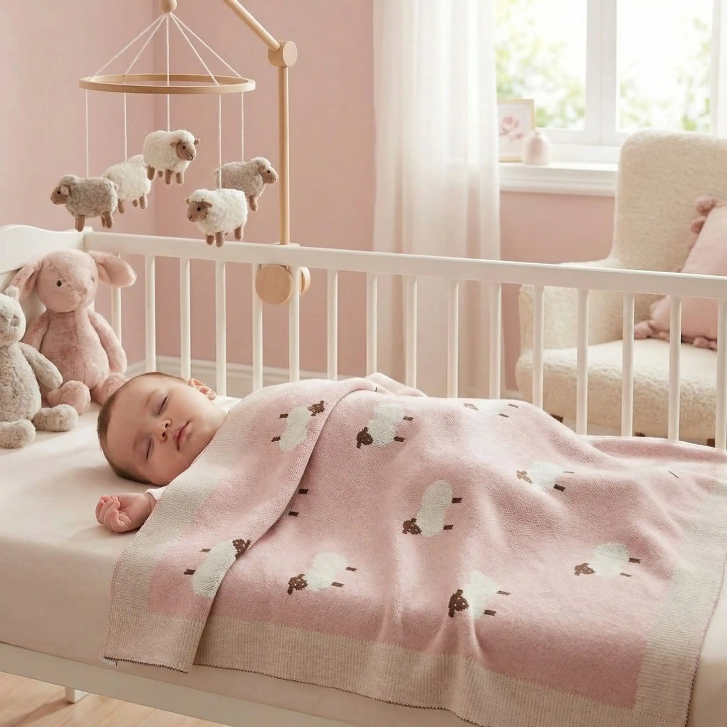 couverture-bébé-chambre-rose-fille