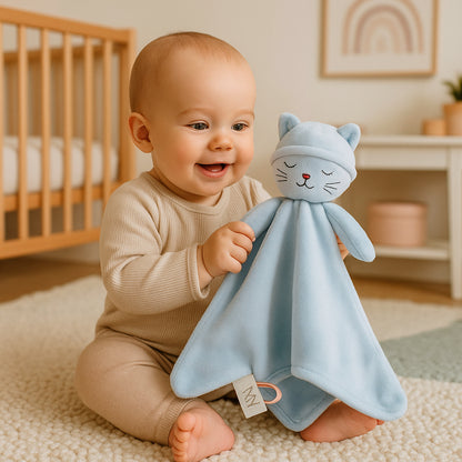 doudou-lapin-bleu-bébé-éveil-sensoriel