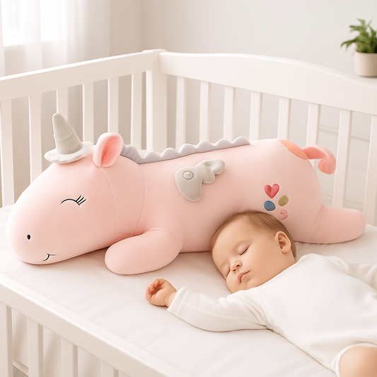doudou-licorne-bébé-compagnon-sommeil-peluche