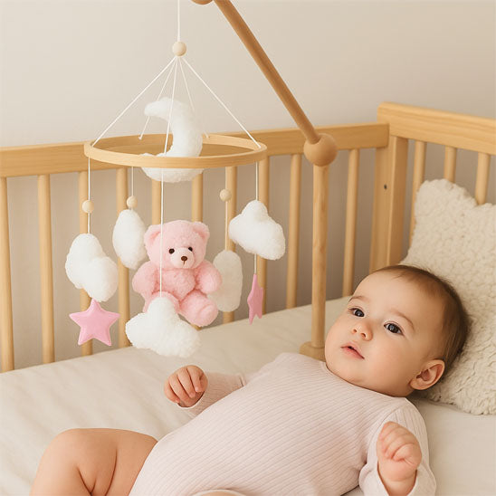 mobile-bebe-rose-blanc-favorise-sommeil
