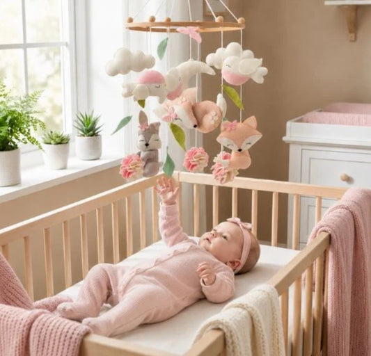mobile-pour-bébé-regarde-les-animaux-dans-lit-chambre-bébé