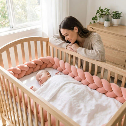 natte de lit bébé sommeil maman regarde dormir profondement