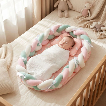 Réducteur de lit respirant - Modèle Rose Mignon