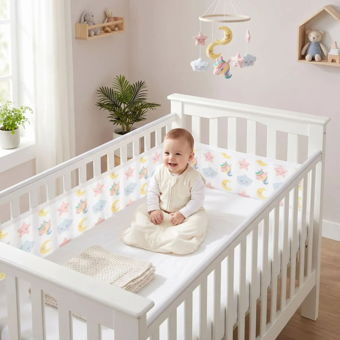 tour-de-lit-bebe-respirant-enfant-lit-à-barreaux-heureux