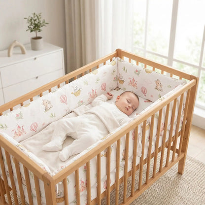 tour-de-lit-pare-choc-bébé-sommeil-paisible-lapin