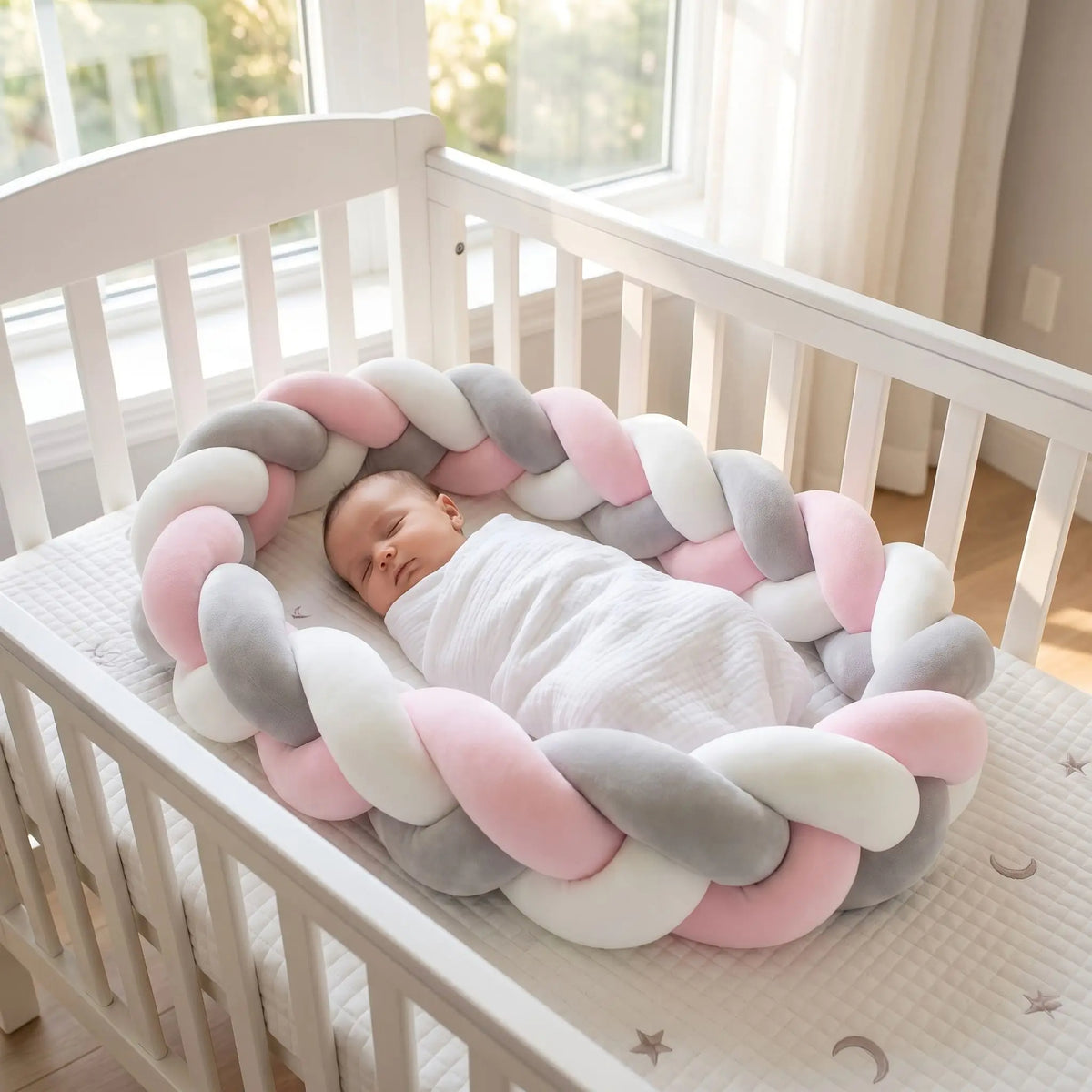 tour de lit pare choc bébé sommeil réducteur de lit barreaux