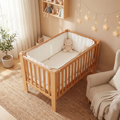 tour de lit pare chocs blanc lit barreaux chambre enfant