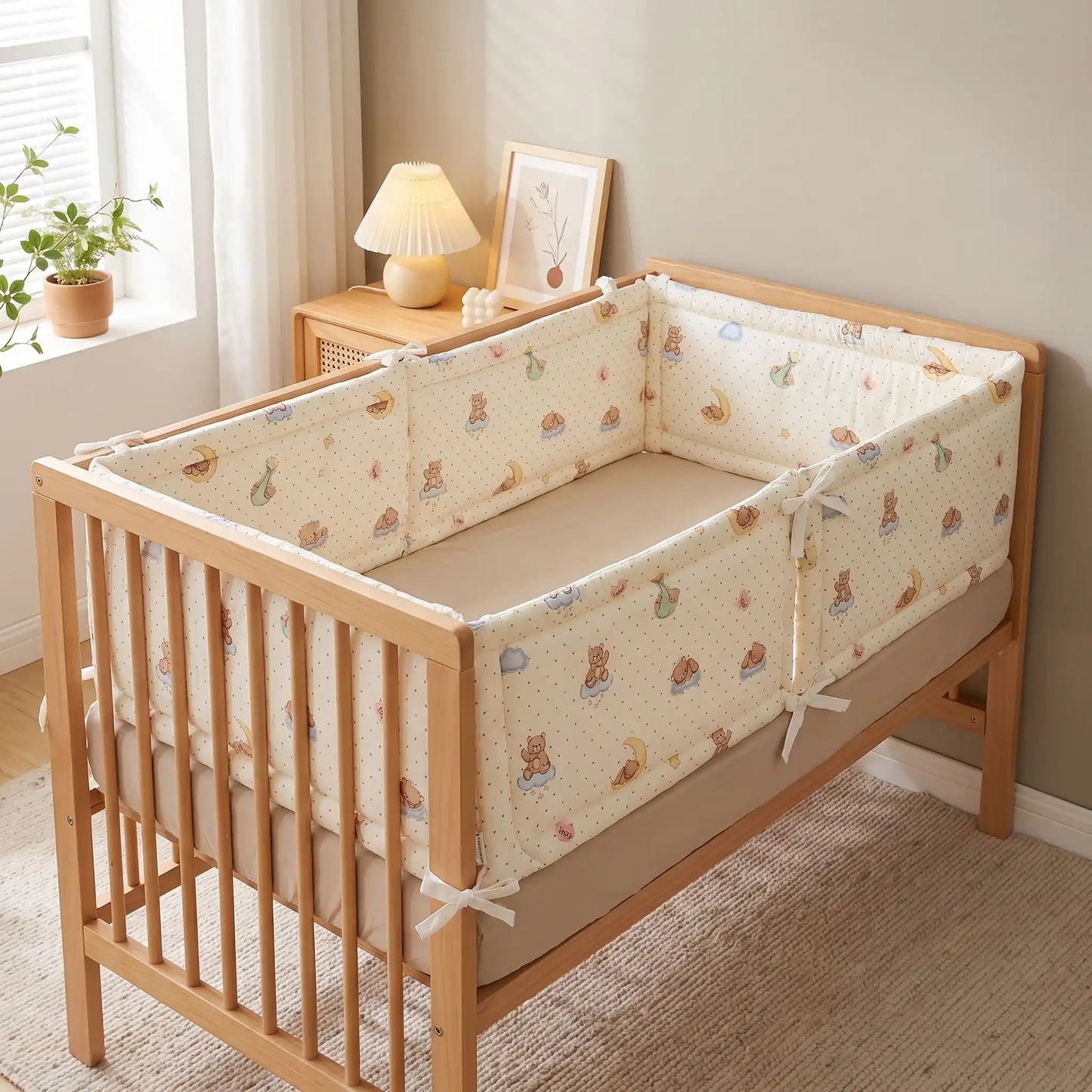 tour de lit pare chocs lit barreaux chambre bébé