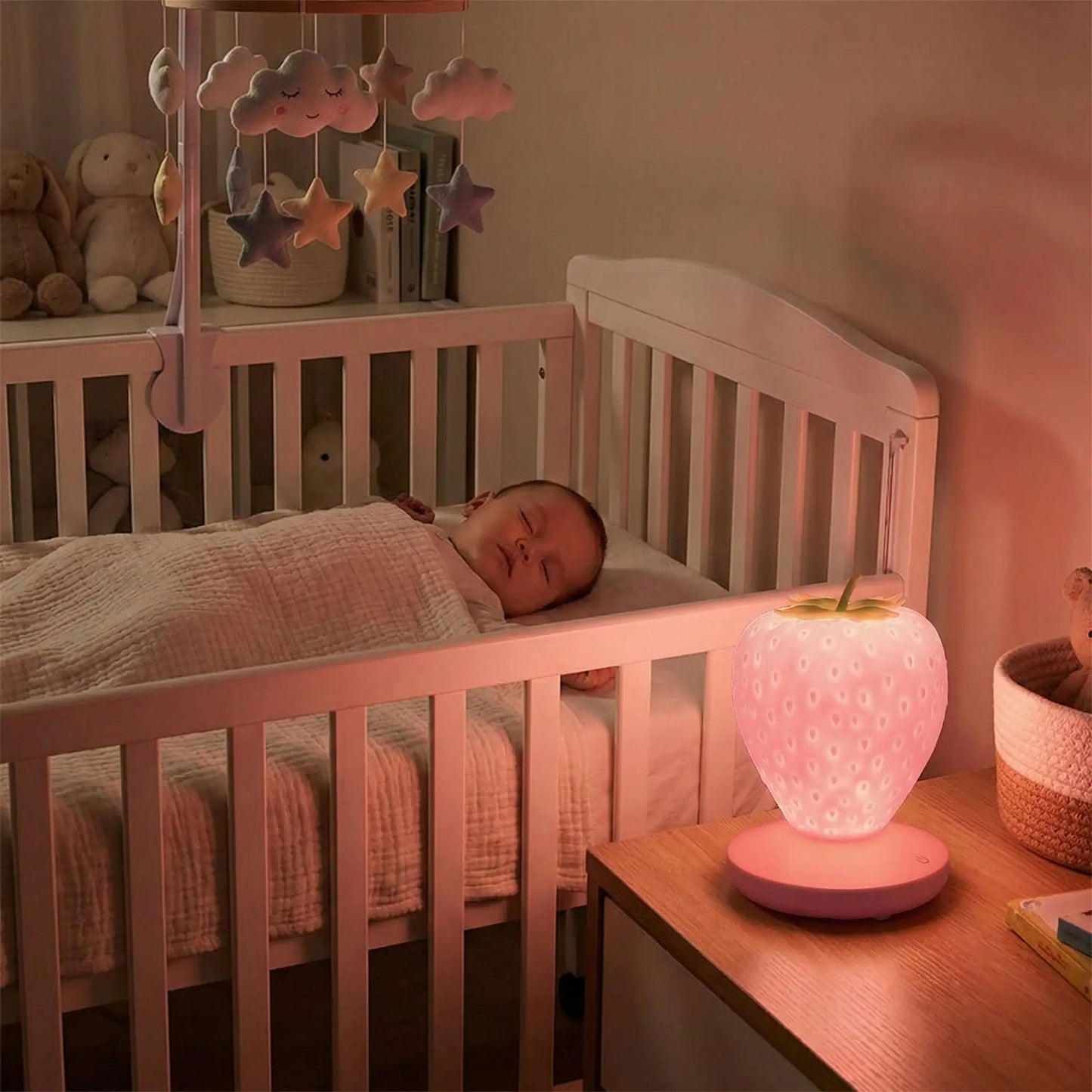 veilleuse-bébé-sommeil-LED-sécuritaire-kawaii
