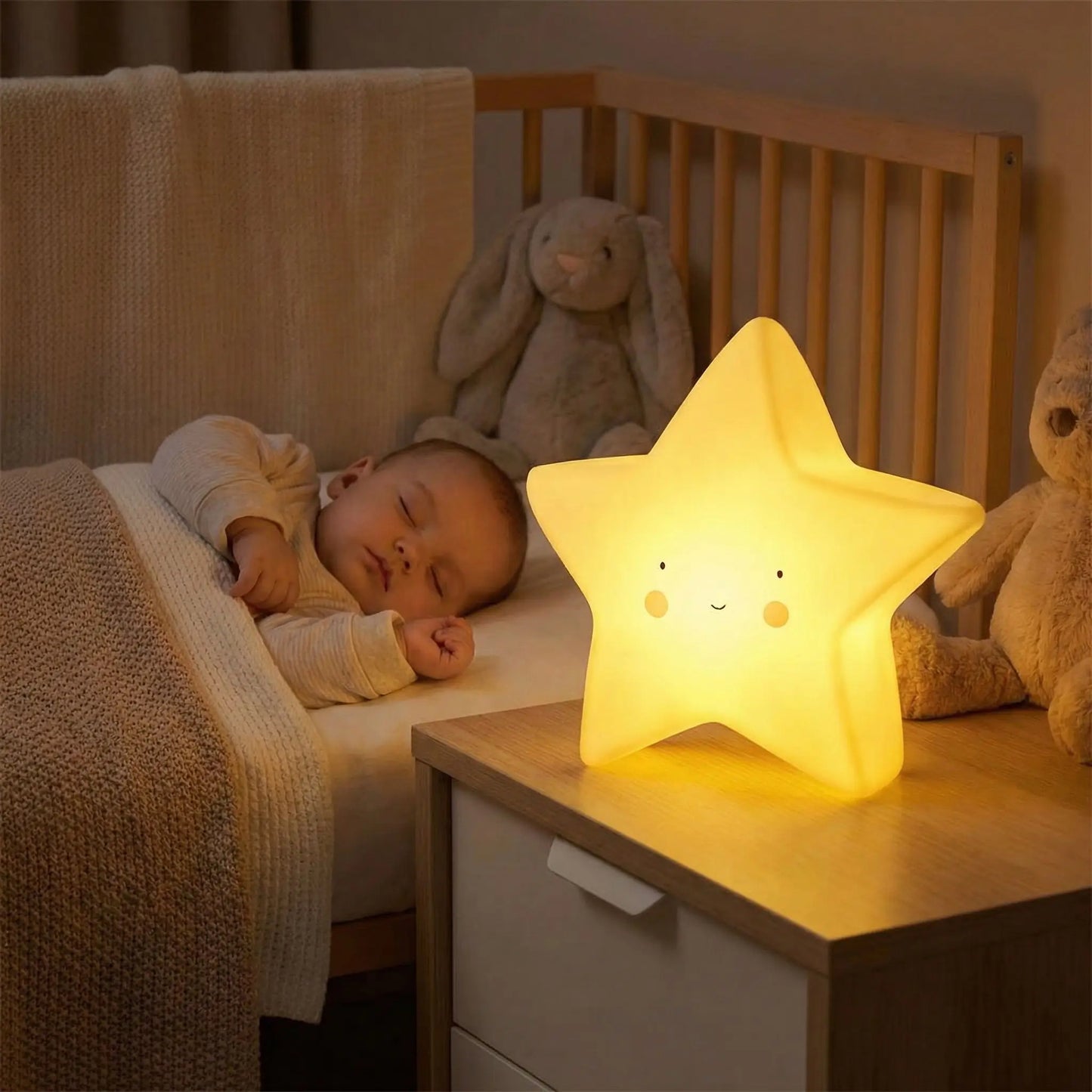 Veilleuse Bébé - HappyYellowStar